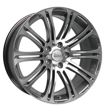 pneumatiky - 8x18 5x120 ET35 MAM MAM B1 silber hyper frontpoliert Ronal Rfky / Alu Wheelworld bezpecnostn obuv pneu