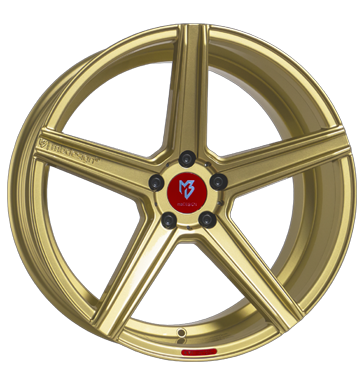 pneumatiky - 8.5x19 5x112 ET43 mbDESIGN KV1 gold gold glänzend Barracuda Rfky / Alu Standardn In-autodoplnky kolobezka zvodn b2b pneu