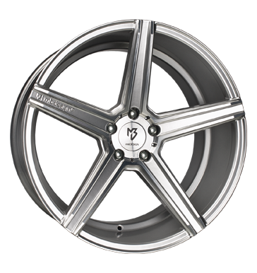 pneumatiky - 10.5x20 5x115 ET15 mbDESIGN KV1 DC silber Silber glänzend, Konturen poliert Speedline Rfky / Alu Hamann GS-Wheels velkoobchod s pneumatikami