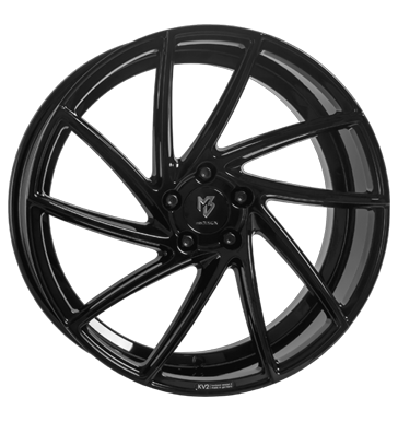 pneumatiky - 8.5x20 5x108 ET43 mbDESIGN KV2 schwarz schwarz glänzend Artec Rfky / Alu Pce o automobil + drzba Hamann disky