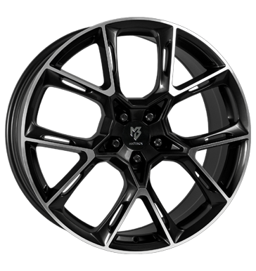 pneumatiky - 9x21 5x115 ET35 mbDESIGN KX1 schwarz Schwarz glänzend, Konturen poliert Momo Rfky / Alu Offroad letn zrcadlo design pneu