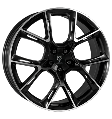 pneumatiky - 10x21 5x112 ET45 mbDESIGN KX1 schwarz Schwarz glänzend, Konturen poliert peugeot Rfky / Alu vozk Rdc nprava odpruzen Autodlna