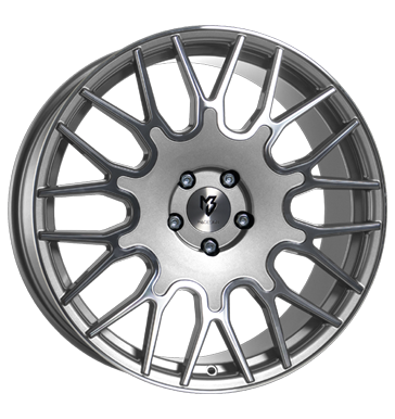 pneumatiky - 8.5x19 5x110 ET35 mbDESIGN LV2 silber Silber glänzend, Front u. AuYenbett pol. Proline Kola Rfky / Alu hasic prstroj Offroad cel rok od 17,5 