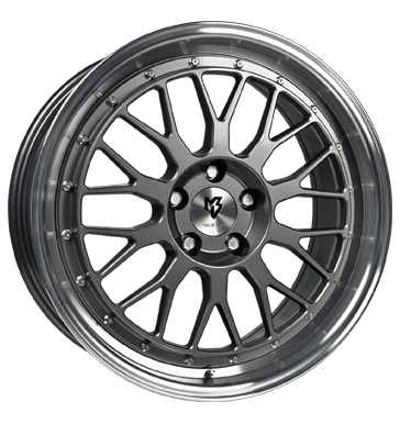 pneumatiky - 7.5x18 4x98 ET35 mbDESIGN LV1 grau / anthrazit Grau glänzend, AuYenbett poliert Chiptuning + Motor Tuning Rfky / Alu kufr Tray Oldtimer dly Prodejce pneumatk