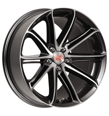 pneumatiky - 8.5x19 5x120 ET35 Mille Miglia MM1007 grau / anthrazit dark anthrazit poliert automobilov sady Rfky / Alu osvetlen kufr Tray Autodlna