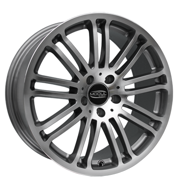 pneumatiky - 8.5x18 5x120 ET35 Modul Wheels MD1 grau / anthrazit grau poliert Prslusenstv a literatura Rfky / Alu letadlo kmh-Wheels b2b pneu