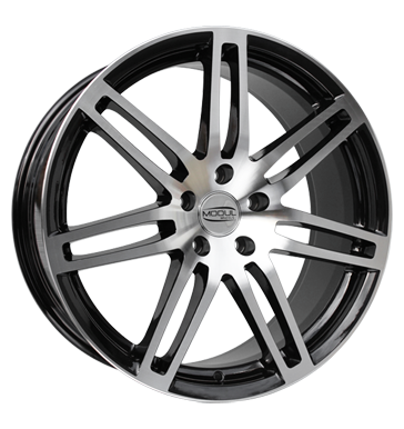 pneumatiky - 8x18 5x112 ET35 Modul Wheels MD4 schwarz schwarz poliert motocykl Rfky / Alu hardtops Axxium pneu b2b