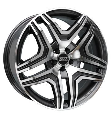 pneumatiky - 8.5x18 5x112 ET40 Modul Wheels MD5 grau / anthrazit grau poliert palivo Rfky / Alu sportovn KOLA PONGRATZ pneumatiky