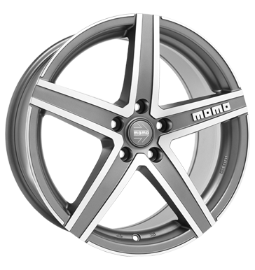 pneumatiky - 8x18 5x120 ET30 Momo Hyperstar EVO grau / anthrazit matt anthracite polished zrcadlo design Rfky / Alu Tricka zvodn auto pneus