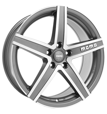 pneumatiky - 7.5x17 5x100 ET35 Momo Hyperstar EVO grau / anthrazit matt anthracite polished Wiechers SPORT Rfky / Alu Helma Prslusenstv + Hled tazn zarzen b2b pneu