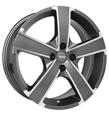 pneumatiky - 6.5x16 4x108 ET18 Momo Win Pro EVO grau / anthrazit glossy anthracite polished Stresn nosic + stresn boxy Rfky / Alu zesilovac Offroad lto od 17,5 