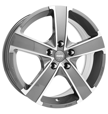 pneumatiky - 6.5x16 5x112 ET50 Momo Win Pro EVO grau / anthrazit glossy anthracite polished Lehk nkladn vuz cel rok Rfky / Alu Diablo Delta 4x4 disky