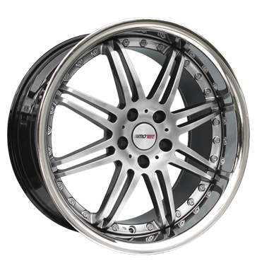 pneumatiky - 8.5x20 5x112 ET45 Motec Antares Evo silber high gloss silver steel lip PLATINUM Rfky / Alu Rial Americk vozy b2b pneu