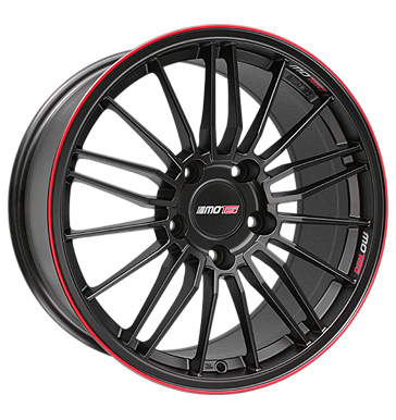 pneumatiky - 11x18 5x130 ET55 Motec GT Racing schwarz schwarz matt mit rotem Rand psy Rfky / Alu diskrtne Offroad letn Autoprodejce