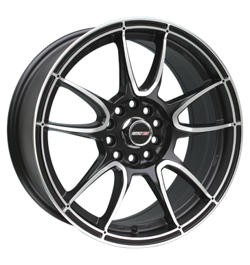 pneumatiky - 10x19 5x112 ET32 Motec Nitro schwarz schwarz matt poliert AUTEC Rfky / Alu magma CARLSSON pneu b2b