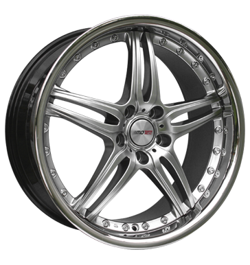 pneumatiky - 9.5x19 5x112 ET30 Motec Pantera schwarz hyper black m. Edelstahlbett Lehk nkladn vuz cel rok Rfky / Alu Truck Winter od 17,5 