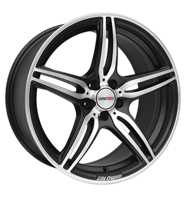 pneumatiky - 7.5x17 5x112 ET35 Motec Penta schwarz schwarz metallic matt poliert Offroad cel rok od 17,5 