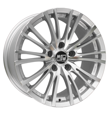 pneumatiky - 7x16 5x100 ET35 MSW 20 silber silver full polish Offroad lto od 17,5 