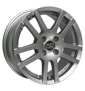 pneumatiky - 6x14 4x100 ET38 MSW 22 grau / anthrazit grey silver Artec Rfky / Alu koncovky GS-Wheels pneumatiky