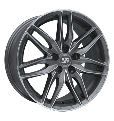 pneumatiky - 8x17 5x105 ET40 MSW 24 grau / anthrazit gun metal poliert dly na nkladn auta Rfky / Alu GS-Wheels hardtops trhovisko