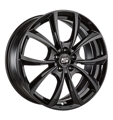 pneumatiky - 7.5x17 5x110 ET40 MSW 27 schwarz gloss black Polo tricka Rfky / Alu sapont kapuce lift pneu