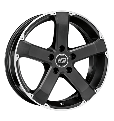 pneumatiky - 8x18 5x127 ET40 MSW 45 schwarz schwarz matt poliert viditelnost Rfky / Alu Motorsport GMP Italia pneumatiky