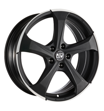 pneumatiky - 7.5x17 5x105 ET40 MSW 47 grau / anthrazit matt dark titanium vollpoliert mitsubishi Rfky / Alu Ronal automobilov sady pneus