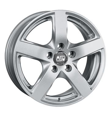 pneumatiky - 7x17 5x114.3 ET45 MSW 55 silber full silver rfky Rfky / Alu renault KOLA disky