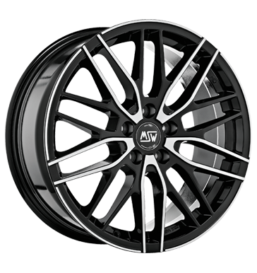 pneumatiky - 7x17 5x120 ET29 MSW 72 schwarz gloss black full polished nemrznouc smes Rfky / Alu renault Hamann trziste