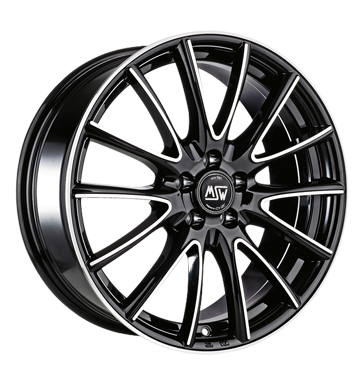 pneumatiky - 6.5x16 5x100 ET38 MSW 86 schwarz schwarz poliert ventil cepice Rfky / Alu Proline Kola Chiptuning + Motor Tuning b2b pneu