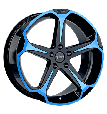 pneumatiky - 7.5x17 5x114.3 ET42 Oxigin 13 Panther blau light blue polish Spurverbreiterung Rfky / Alu autodly USA Kerscher b2b pneu