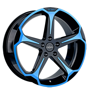 pneumatiky - 8.5x19 5x114.3 ET42 Oxigin 13 Panther blau light blue polish Chrome Parts Rfky / Alu vfuk baterie trhovisko