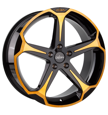 pneumatiky - 7.5x17 5x114.3 ET42 Oxigin 13 Panther orange orange polish Pce o automobil + drzba Rfky / Alu ZENDER designov antny pneu