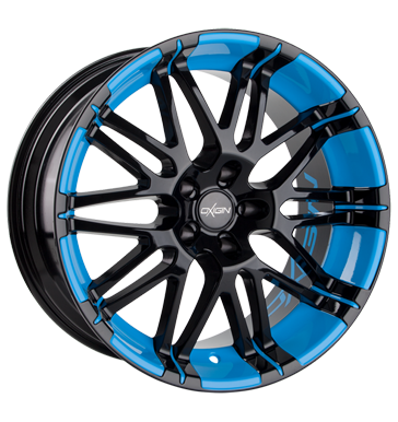 pneumatiky - 8.5x18 5x110 ET32 Oxigin 14 Oxrock schwarz foil blue Diablo Rfky / Alu DOTZ prce Autoprodejce