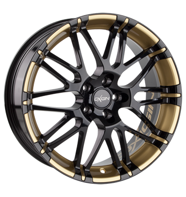 pneumatiky - 10x22 5x130 ET45 Oxigin 14 Oxrock schwarz foil gold Chrome Parts Rfky / Alu Pce o automobil + drzba Helma Prslusenstv + Hled Autoprodejce