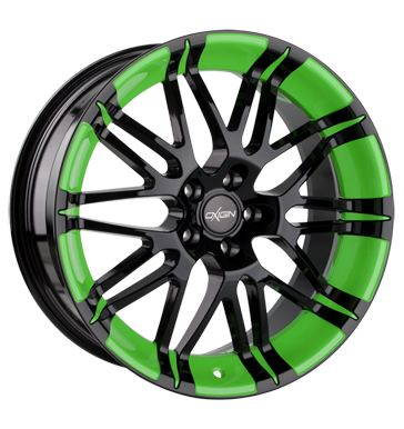 pneumatiky - 9.5x20 5x120 ET18 Oxigin 14 Oxrock schwarz foil green mikiny Rfky / Alu cel rok kapuce lift pneus