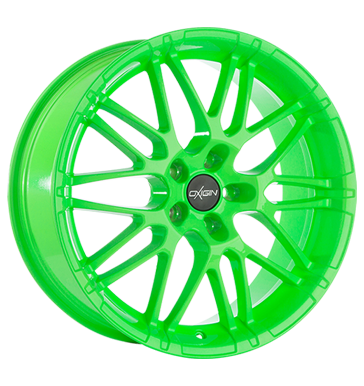pneumatiky - 8.5x20 5x114.3 ET42 Oxigin 14 Oxrock grün neon green kompletnch systmu Rfky / Alu Alutec kolobezka disky