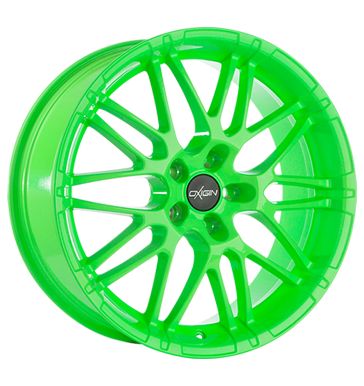 pneumatiky - 8.5x18 5x112 ET25 Oxigin 14 Oxrock grün neon green charakteristiky Rfky / Alu Spojky + E Sady letn trhovisko