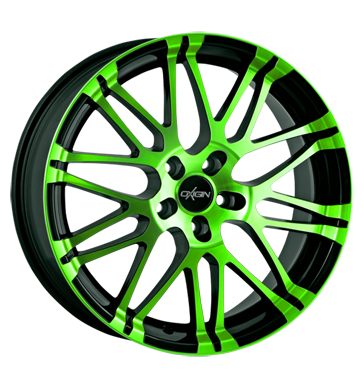 pneumatiky - 8.5x18 5x114.3 ET42 Oxigin 14 Oxrock grün neon green polish Montzn rm + Radio panel Rfky / Alu odevy charakteristiky Predaj pneumatk