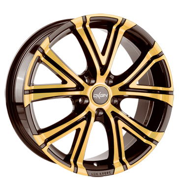 pneumatiky - 7.5x17 5x108 ET45 Oxigin 15 Vtwo mehrfarbig brown gold polish AUTEC Rfky / Alu Quad automobilov sady pneus