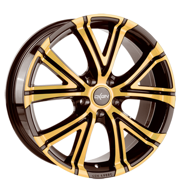 pneumatiky - 8x18 5x108 ET45 Oxigin 15 Vtwo mehrfarbig brown gold polish Auto-Tuning + styling Rfky / Alu chlapec Inspekcn balky + stavebnice disky