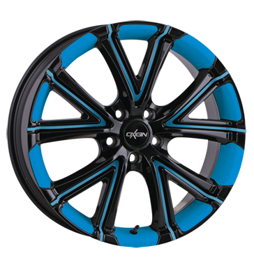 pneumatiky - 7.5x17 5x105 ET42 Oxigin 15 Vtwo blau foil blue Felgenbett u. Speichen Smoor Rfky / Alu motor truck zimn Autodlna