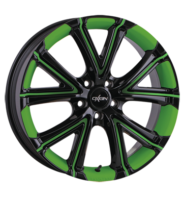 pneumatiky - 7.5x17 4x100 ET38 Oxigin 15 Vtwo sonstige foil green Felgenbett u. Speichen subwoofer Rfky / Alu Sportovn vfuky VOLKSWAGEN velkoobchod s pneumatikami