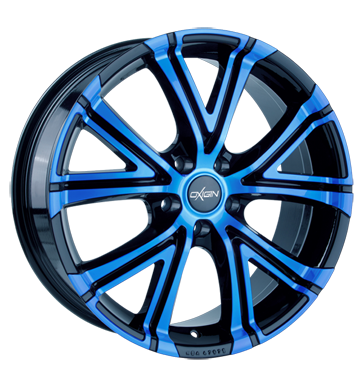pneumatiky - 7.5x17 5x114.3 ET48 Oxigin 15 Vtwo blau light blue polish opravu pneumatik Rfky / Alu Motocyklov zvody zrcadlo design Autodlna