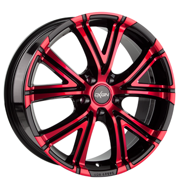 pneumatiky - 7.5x17 5x105 ET42 Oxigin 15 Vtwo rot red polish Csti Quad Rfky / Alu MPT Hlinkov kola s pneumatikami pneus