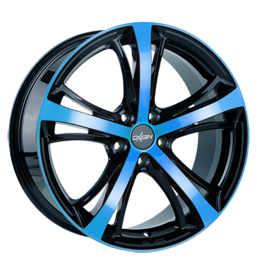 pneumatiky - 9x20 5x120 ET30 Oxigin 16 Sparrow blau light blue polish vzduchov filtr Rfky / Alu Tube: Kolo motocykl pneumatiky