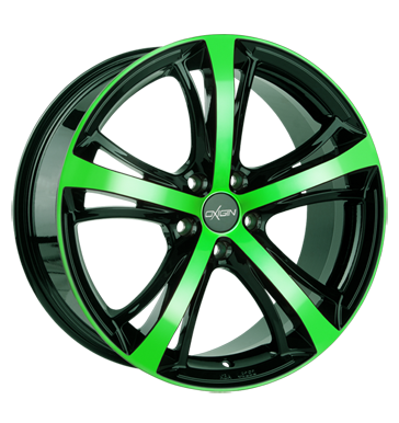 pneumatiky - 10.5x20 5x112 ET40 Oxigin 16 Sparrow grün neon green polish Lehk nkladn vuz v lte Rfky / Alu vozk koncovky Prodejce pneumatk