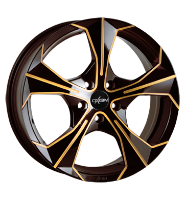 pneumatiky - 8x18 5x114.3 ET35 Oxigin 17 Strike mehrfarbig brown gold polish AUDI Rfky / Alu automobilov sady TEAM DYNAMICS Autodlna