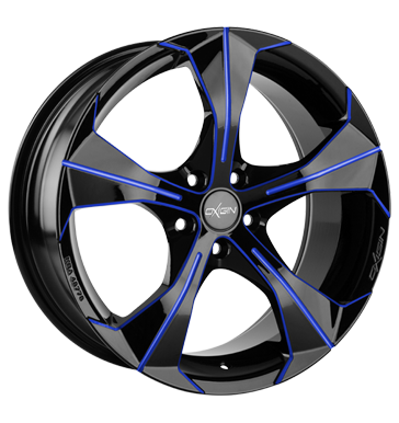 pneumatiky - 8x18 5x114.3 ET35 Oxigin 17 Strike blau blue polish motocykl ventil Rfky / Alu Cel rok vuz GMP Italia Autoprodejce