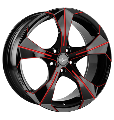 pneumatiky - 8.5x19 5x120 ET15 Oxigin 17 Strike rot red polish Barracuda Rfky / Alu csti tela chlapec pneus